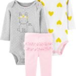 Set 3 Piezas 2 Body + Pantalón - 12 Meses
