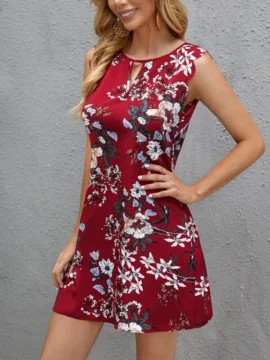 Vestido Estampado Floral - L