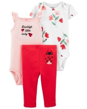 Set 3 Piezas Mariquita - 12 Meses