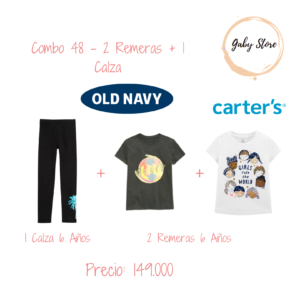 Combo 48 - 2 Remeras + 1 Calza