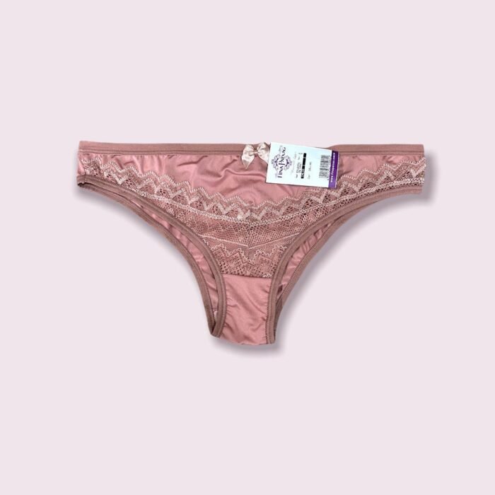 calca con encaje rosa seco