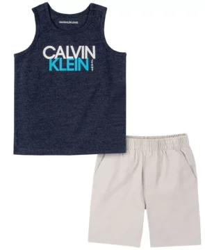 Set Remera MC Azul + Short Kaki - 5 Años
