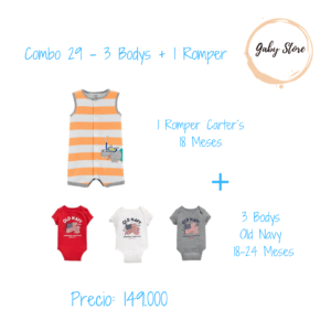 Combo 29 - 3 Bodys + 1 Romper