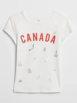 Remera GAP Blanca Canada - 6/7 Años