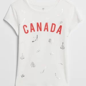 Remera GAP Blanca Canada - 4/5 Años