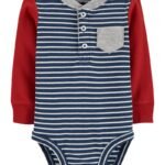 Body ML Azul/Rojo - 3 Meses