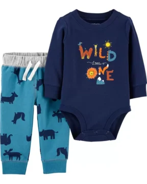 Set 2 Piezas Wild One - 6 Meses