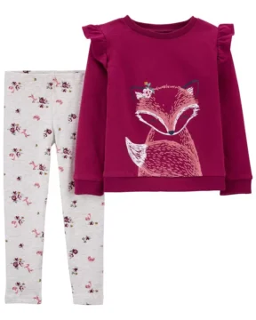 Set 2 Piezas Bordo Fox - 6 Meses