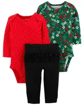 Set 3 Piezas Floral - Recién Nacido