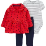 Set 3 Piezas Cardigan Little Heart - 18 Meses