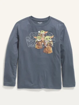Remera ML Gris Star Wars - XS (5 Años)