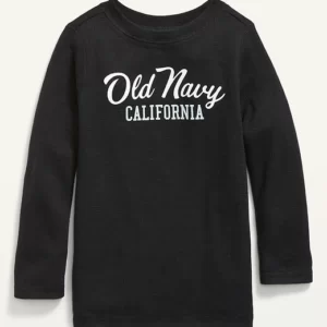 Remera ML Negra UNISEX Old Navy - 2 Años