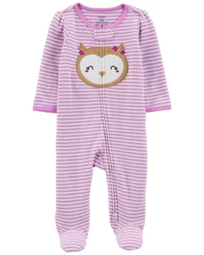 Osito Búho 2-Way Zip Cotton Sleep & Play - 3 Meses