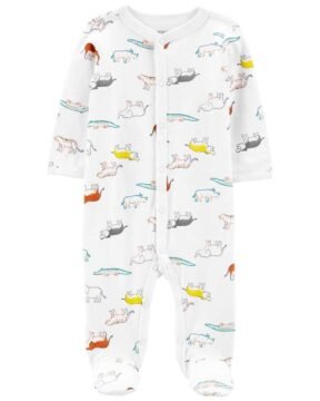 Osito Animals Snap-Up Cotton Sleep & Play - 6 Meses