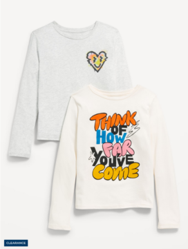 Pack 2 Remera ML White&Gray- 14/16 Años